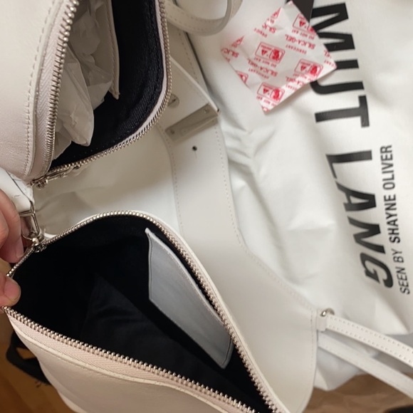 Helmut Lang Shayne Oliver White Leather Bra Bag - Picture 9 of 13